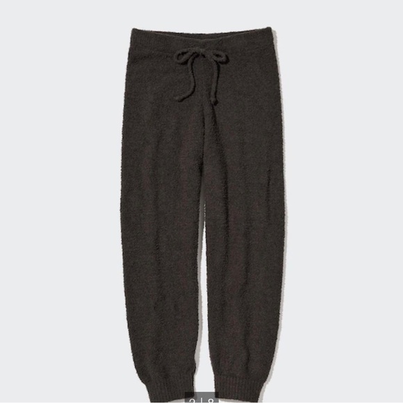 Uniqlo Soft Fluffy Sweatpants Brown - Picture 1 of 4